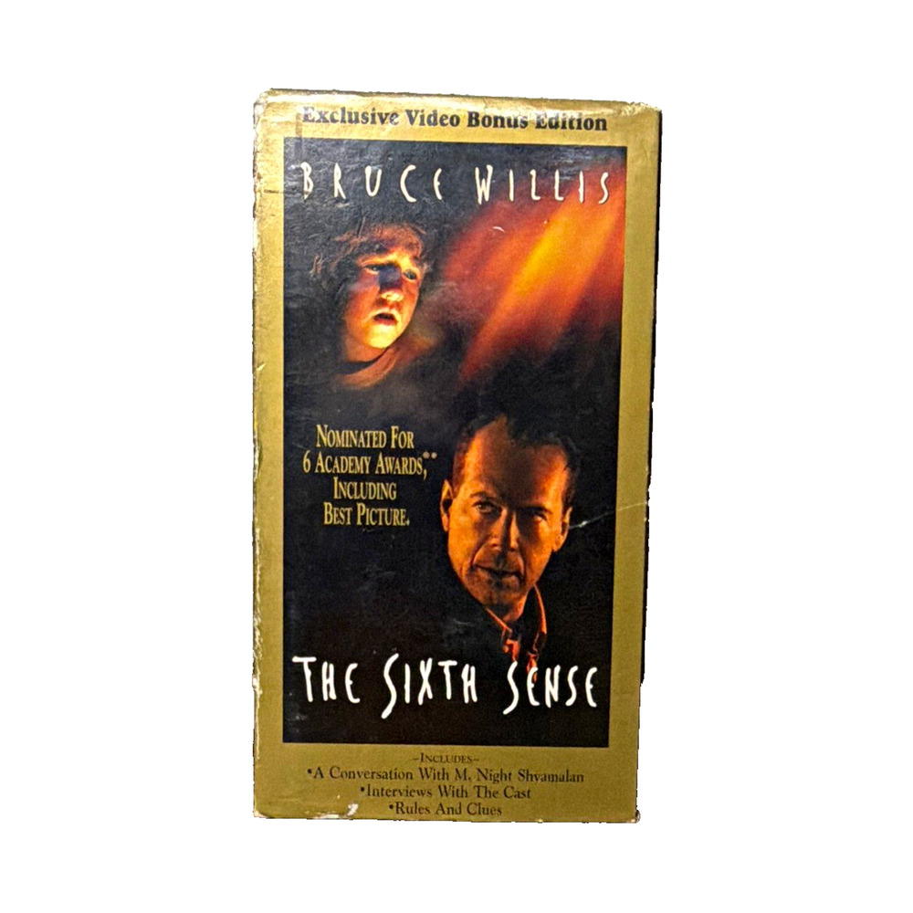 The Sixth Sense VHS NTSC Exclusive Video Bonus Edition PG-13 1999 Willis